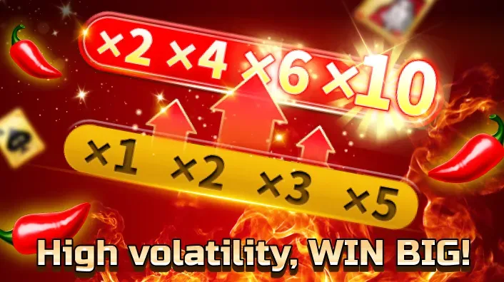 Vibrant casino slot machine with winning symbols